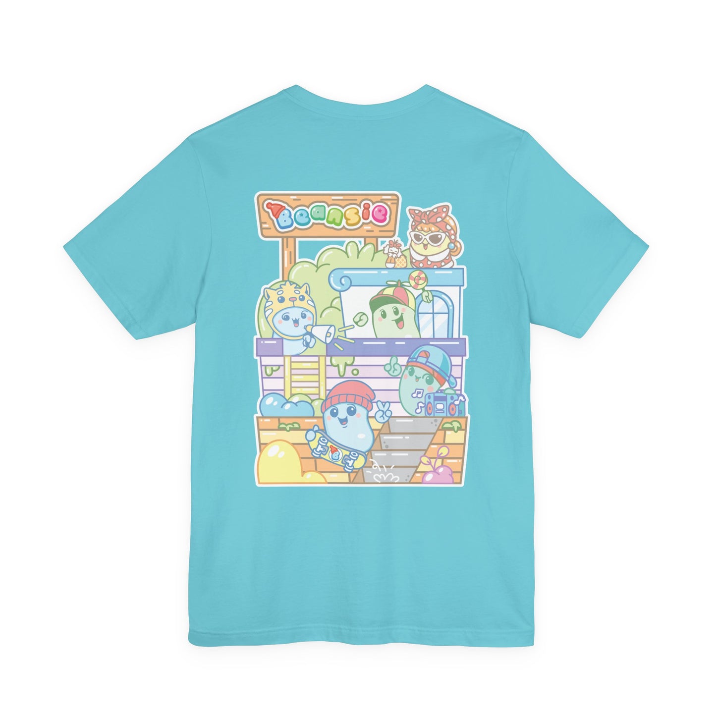 Adult Beansie Skate Park Shenanigans 2 Sided T-Shirt