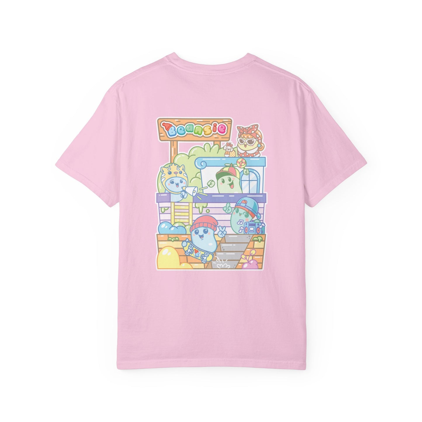 Adult Beansie Skate Park Shenanigans 2 Sided T-Shirt
