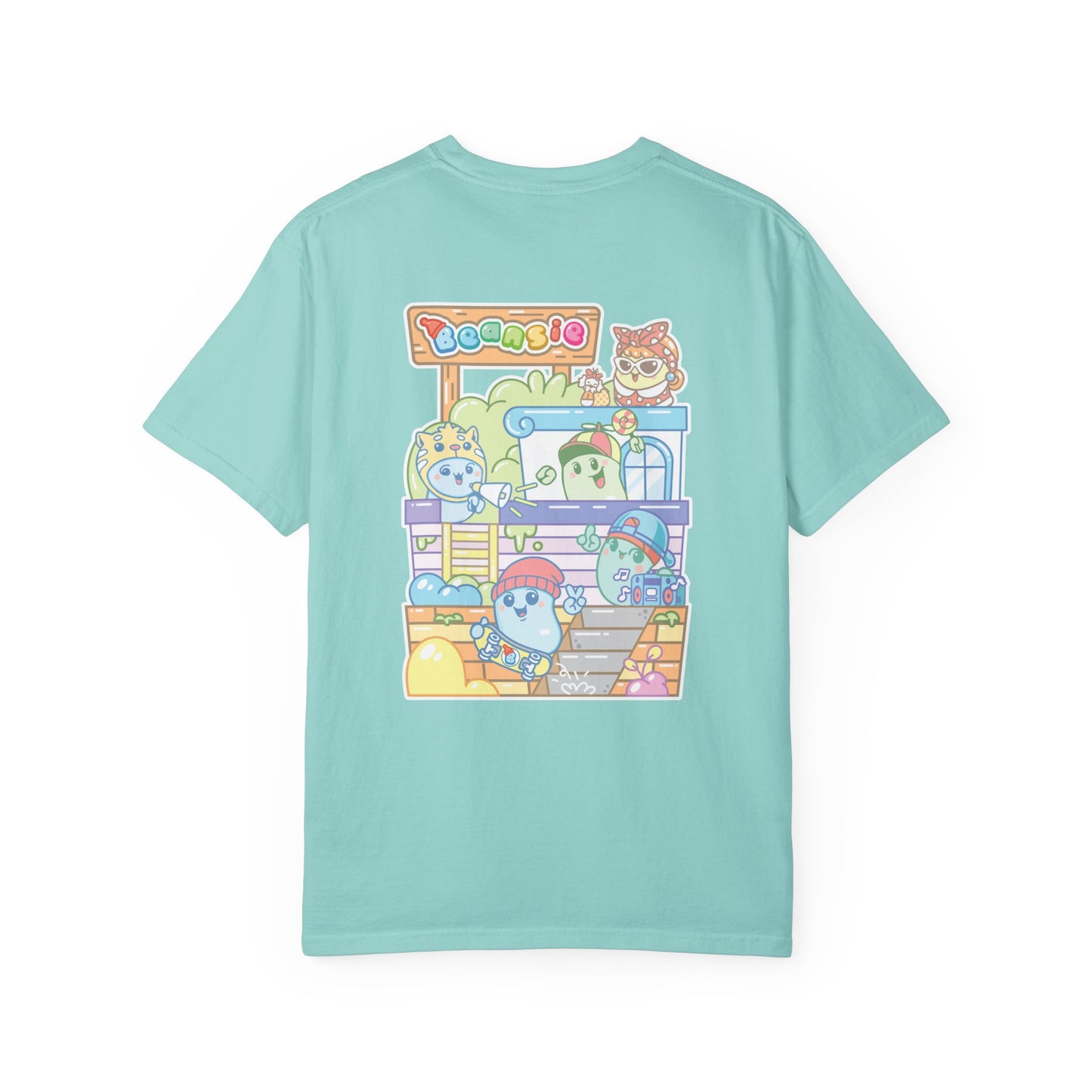 Adult Beansie Skate Park Shenanigans 2 Sided T-Shirt