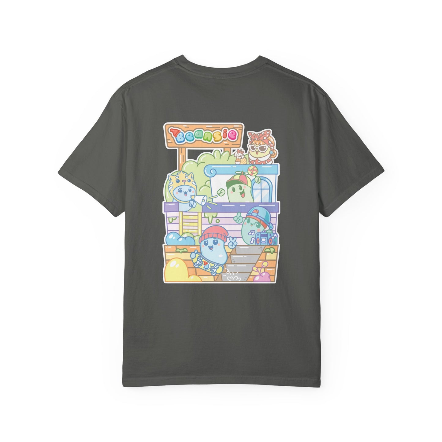 Adult Beansie Skate Park Shenanigans 2 Sided T-Shirt