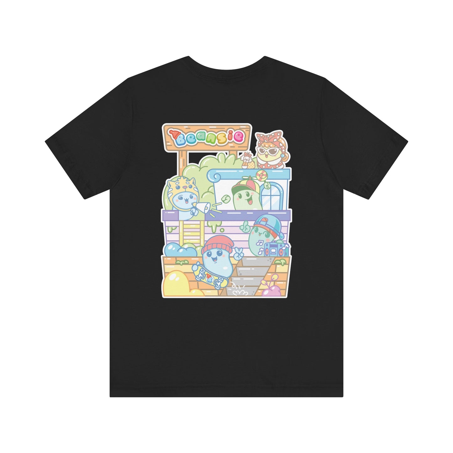 Adult Beansie Skate Park Shenanigans 2 Sided T-Shirt