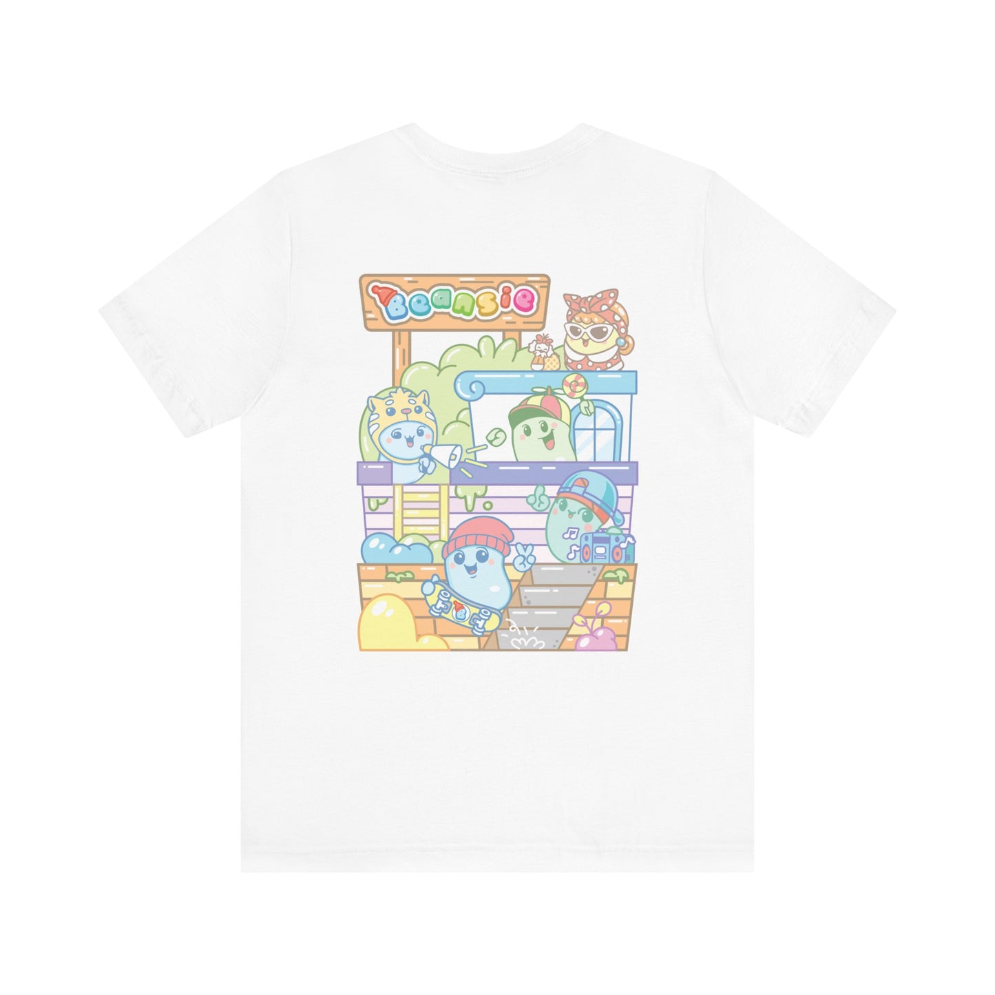 Adult Beansie Skate Park Shenanigans 2 Sided T-Shirt