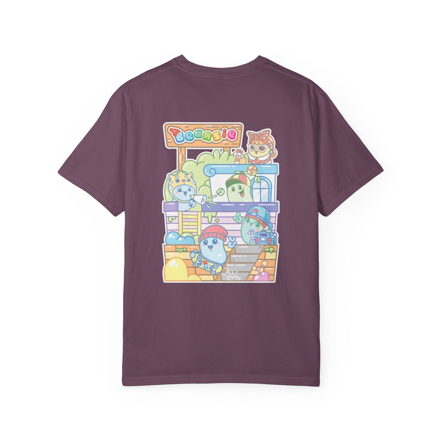 Adult Beansie Skate Park Shenanigans 2 Sided T-Shirt
