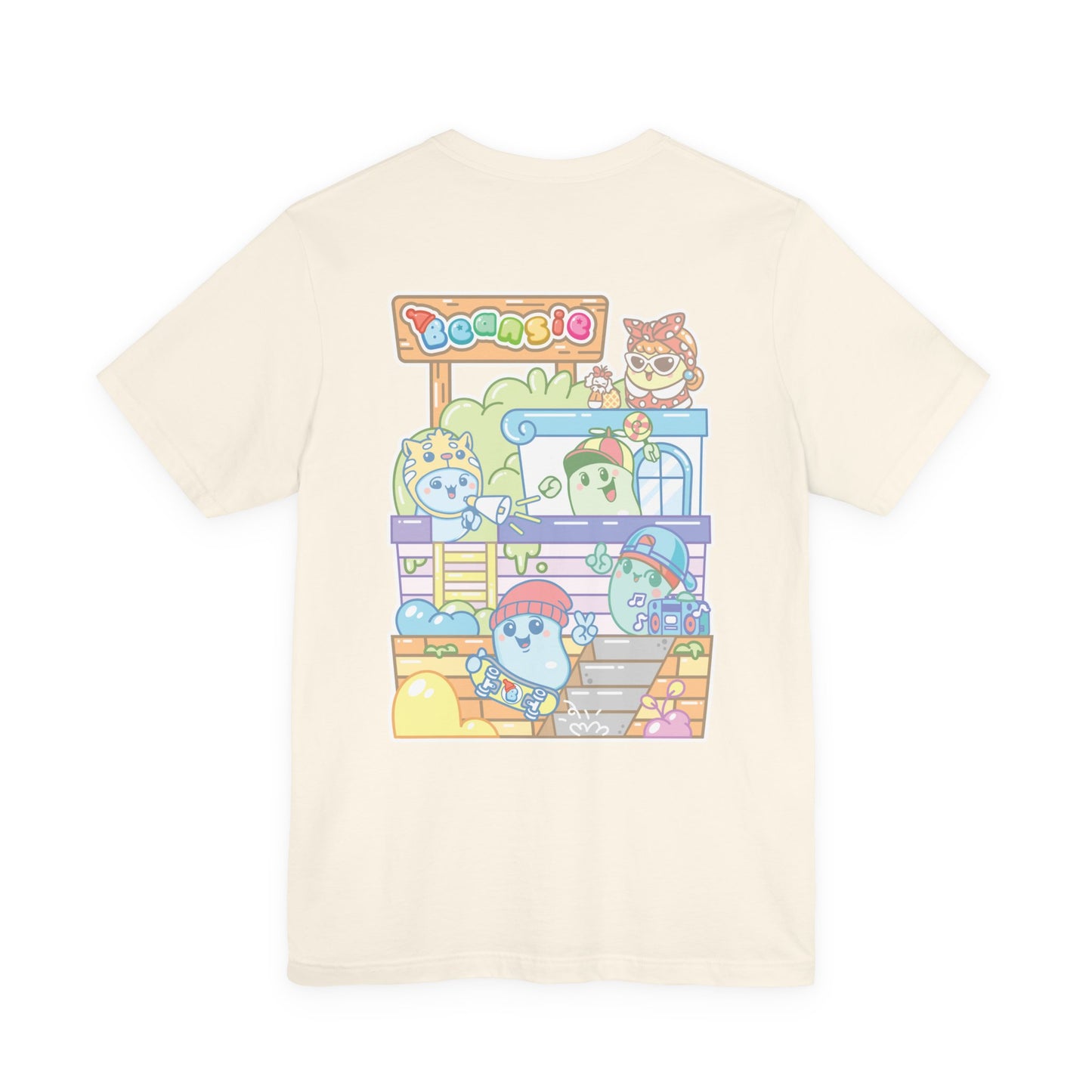 Adult Beansie Skate Park Shenanigans 2 Sided T-Shirt