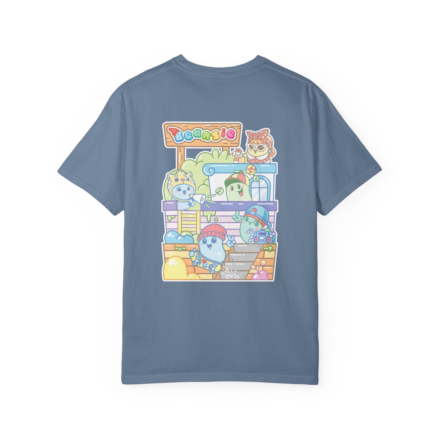 Adult Beansie Skate Park Shenanigans 2 Sided T-Shirt