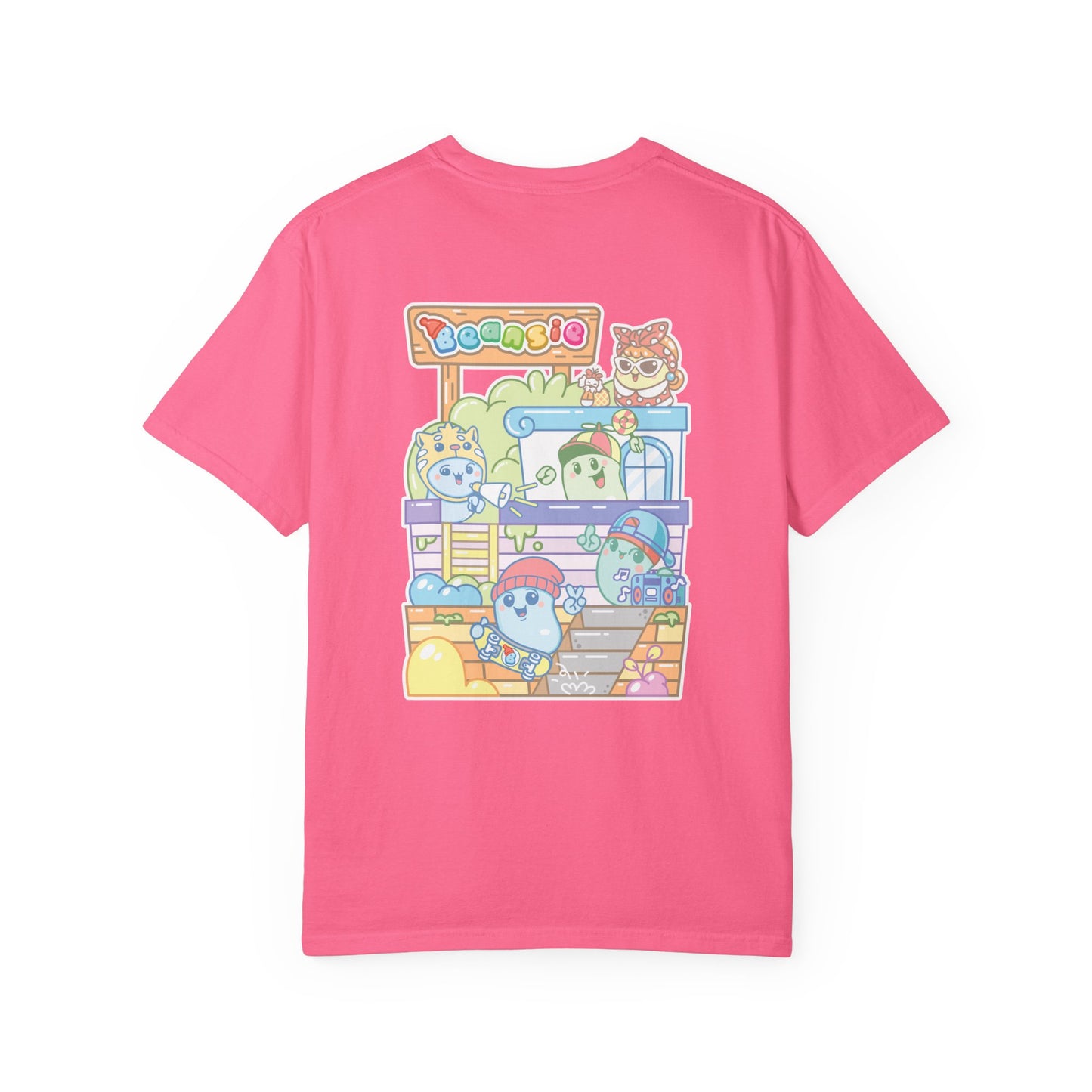 Adult Beansie Skate Park Shenanigans 2 Sided T-Shirt