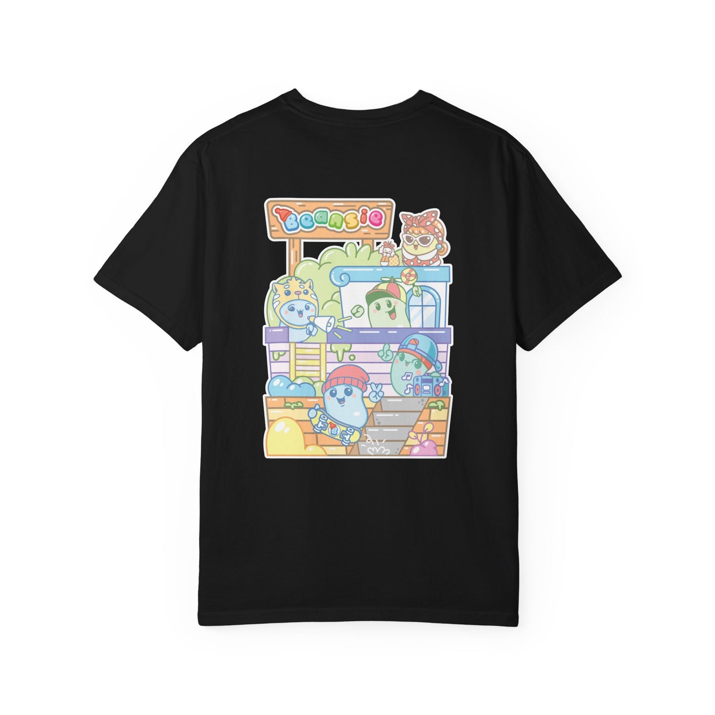 Adult Beansie Skate Park Shenanigans 2 Sided T-Shirt