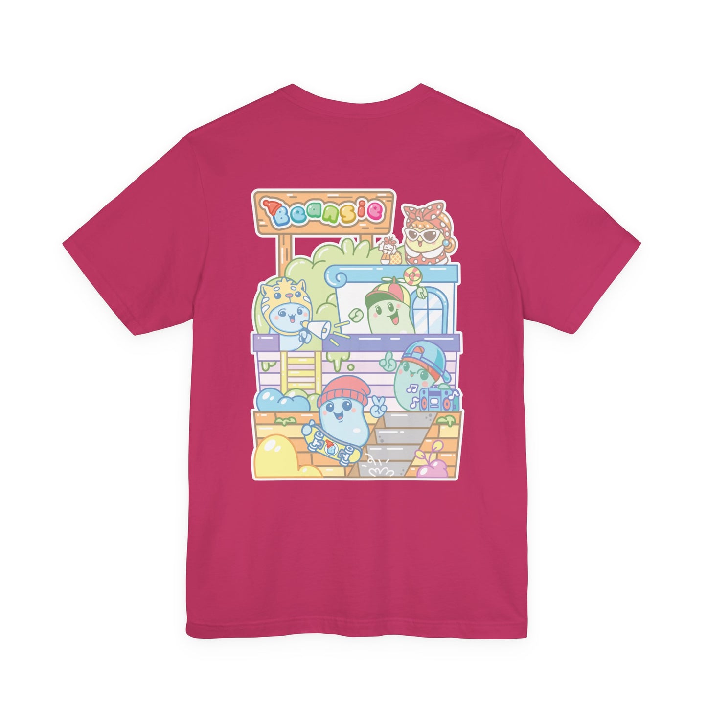 Adult Beansie Skate Park Shenanigans 2 Sided T-Shirt