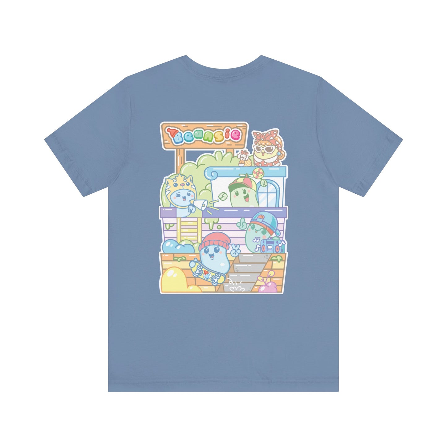 Adult Beansie Skate Park Shenanigans 2 Sided T-Shirt