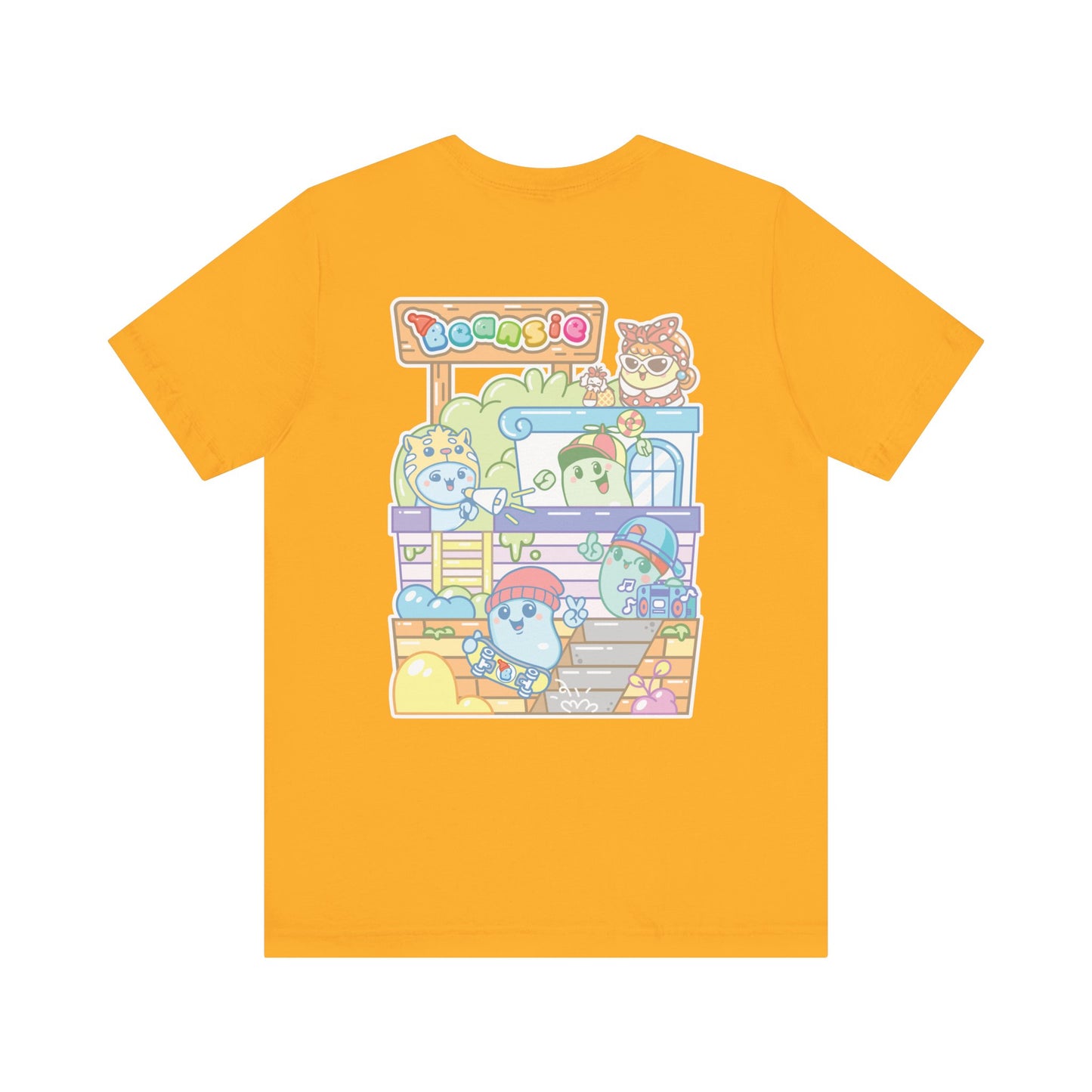Adult Beansie Skate Park Shenanigans 2 Sided T-Shirt