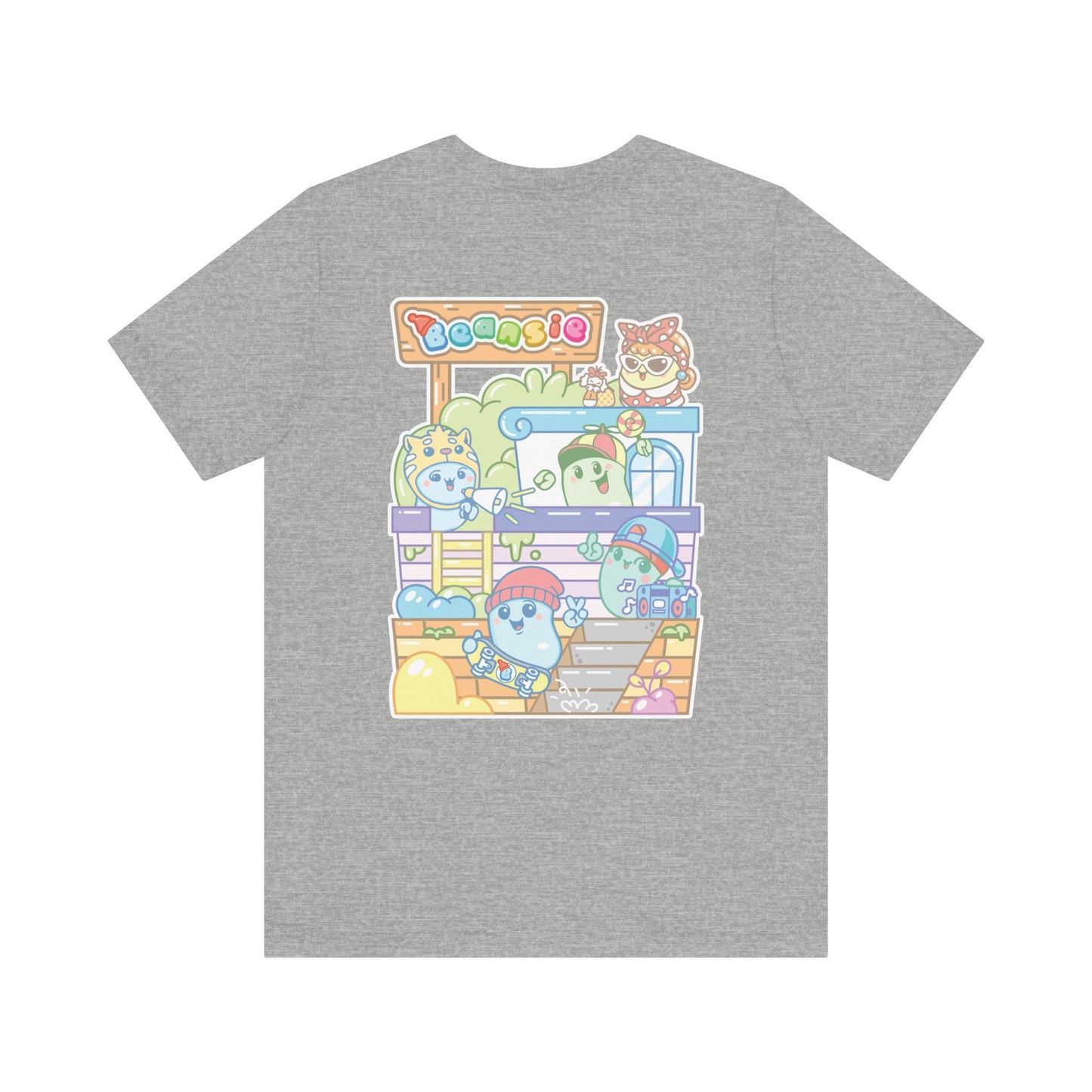 Adult Beansie Skate Park Shenanigans 2 Sided T-Shirt