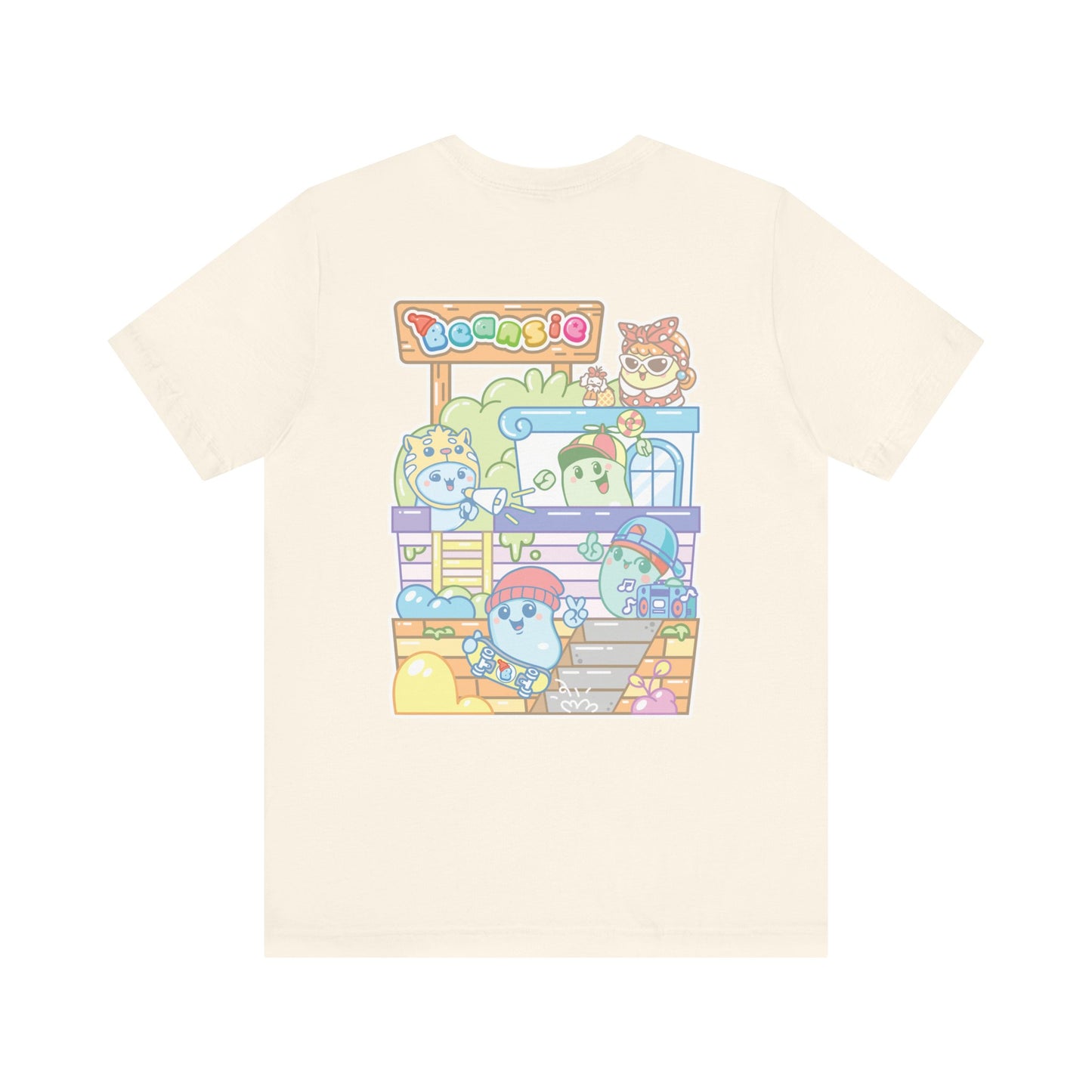 Adult Beansie Skate Park Shenanigans 2 Sided T-Shirt