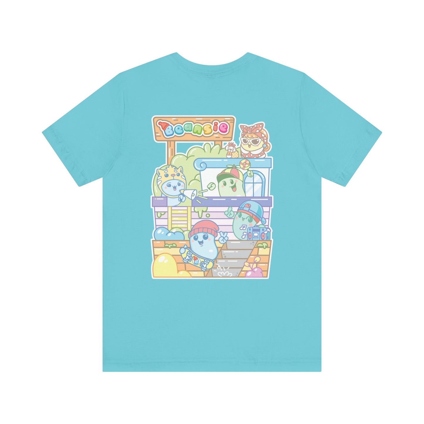 Adult Beansie Skate Park Shenanigans 2 Sided T-Shirt