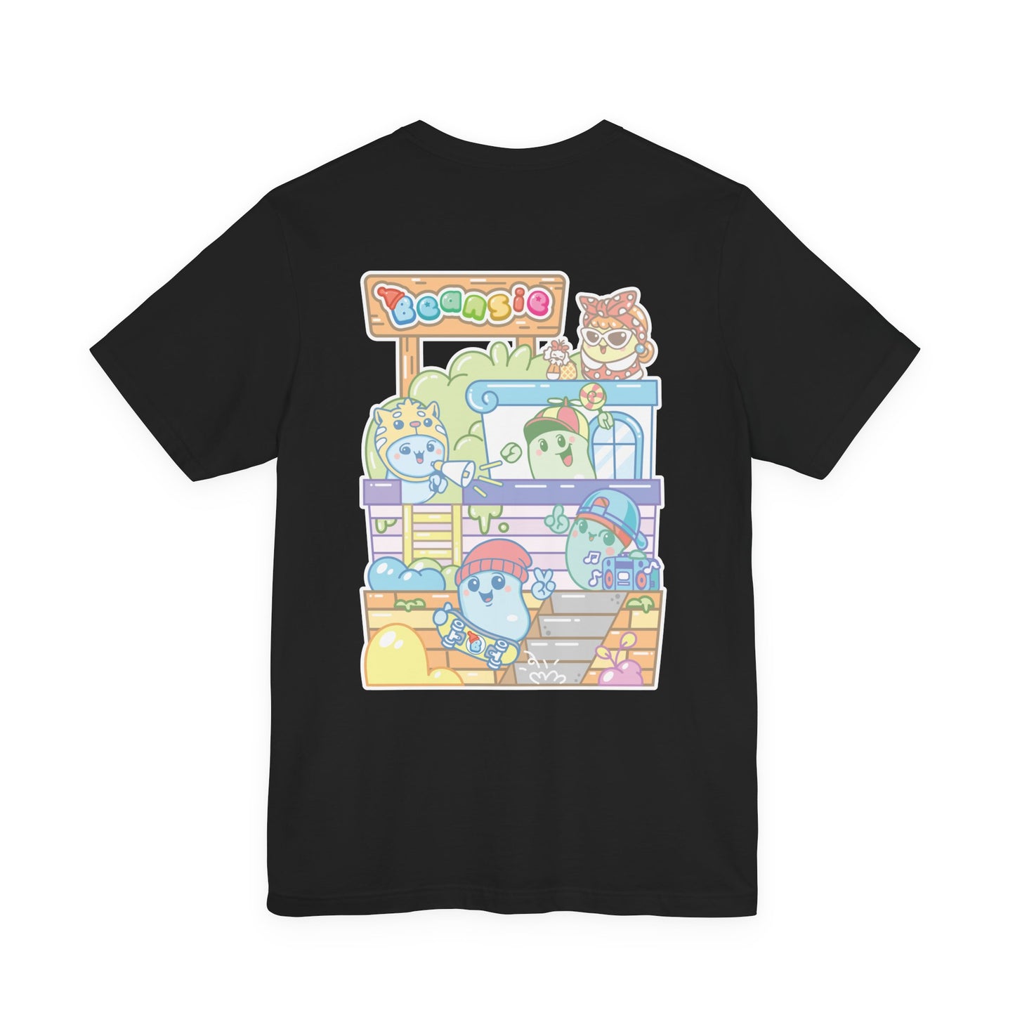 Adult Beansie Skate Park Shenanigans 2 Sided T-Shirt