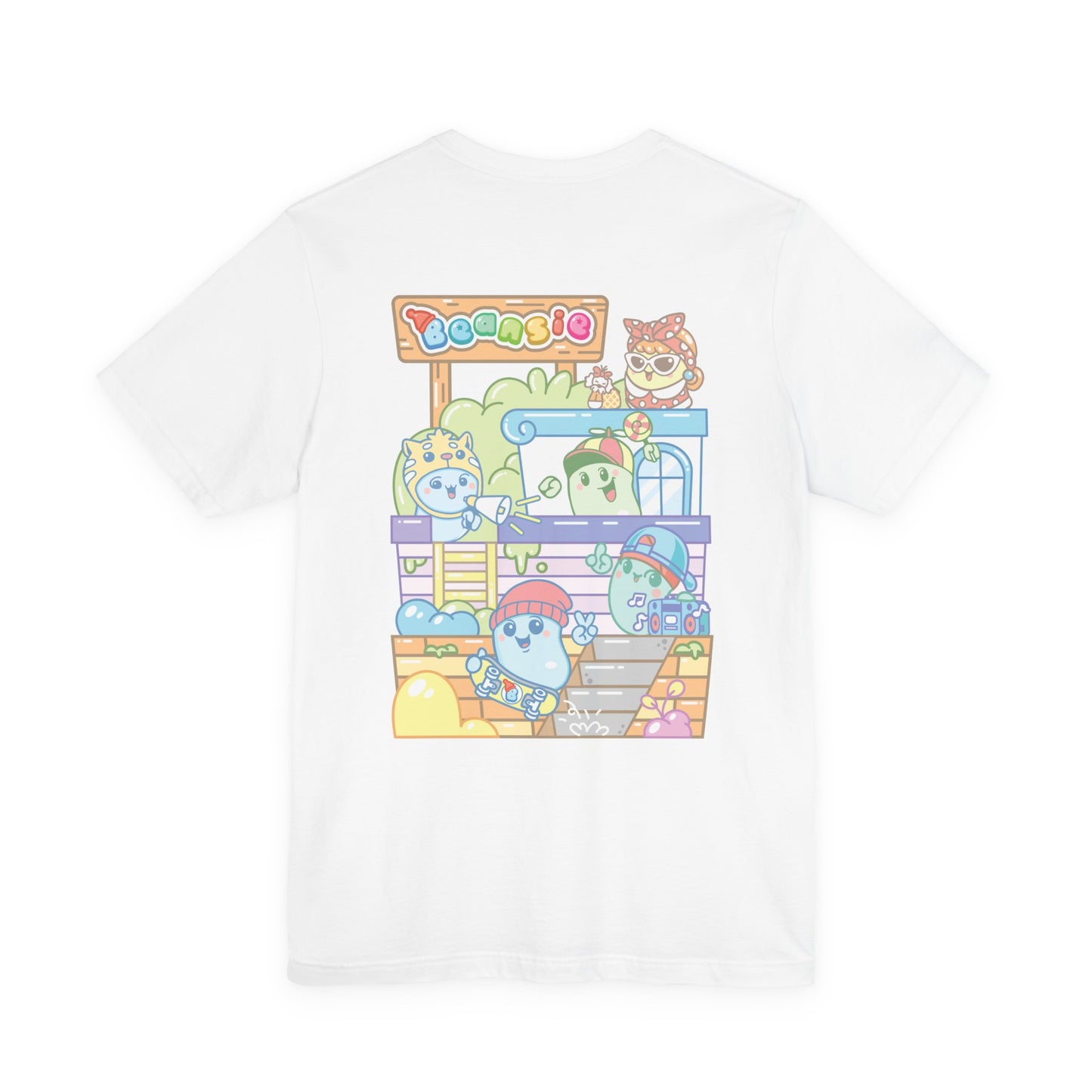 Adult Beansie Skate Park Shenanigans 2 Sided T-Shirt