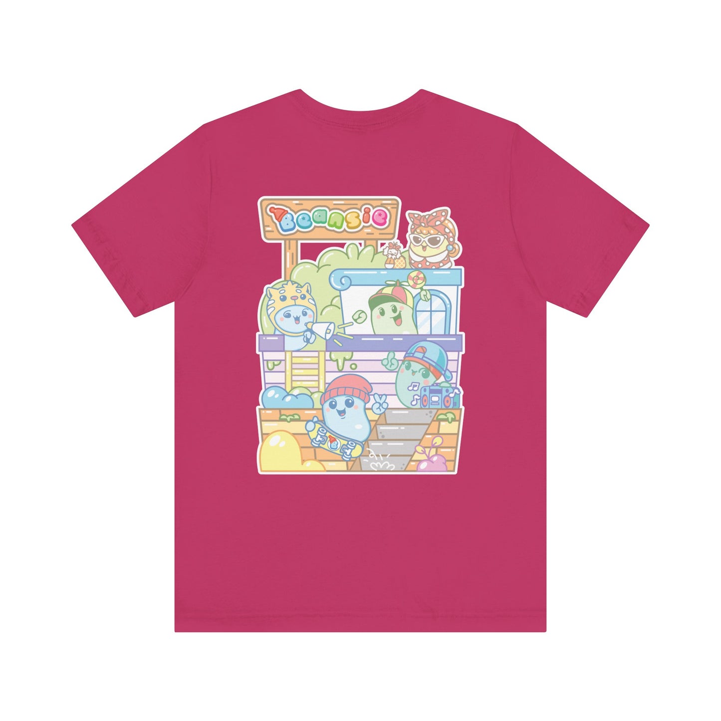 Adult Beansie Skate Park Shenanigans 2 Sided T-Shirt