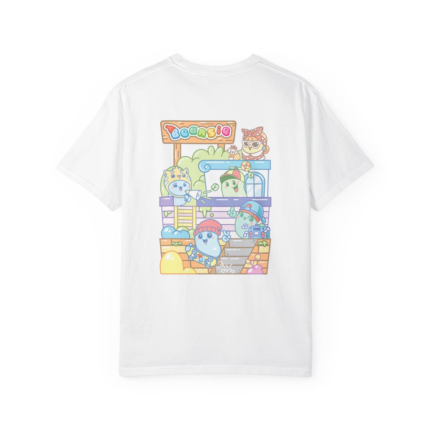 Adult Beansie Skate Park Shenanigans 2 Sided T-Shirt