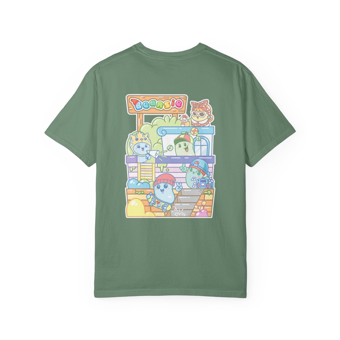 Adult Beansie Skate Park Shenanigans 2 Sided T-Shirt